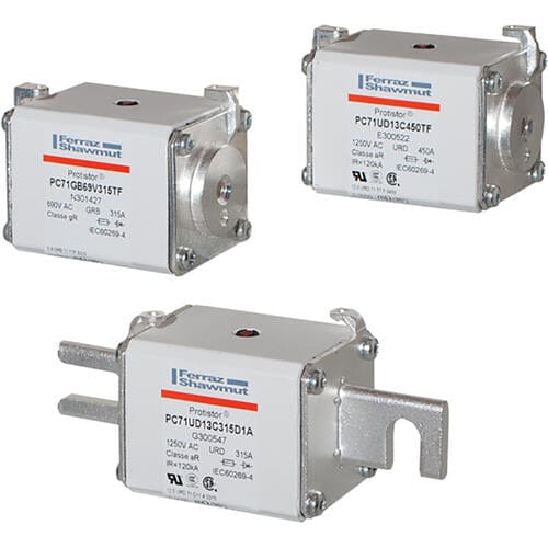 Ferraz Shawmut PC71GB69V125D1A 3pcs Ferraz Shawmut B302658 - PC71GB69V125D1A Fuses