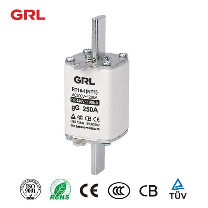 GRL General Industrial Fuses GRL Nh1 RT16-1 Hrc Ceramic Knife Blade Fuse Links 60pcs