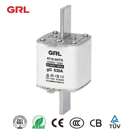 GRL General Industrial Fuses GRL Nh3 RT16-3 Hrc Ceramic Knife Blade Fuse Links 60pcs