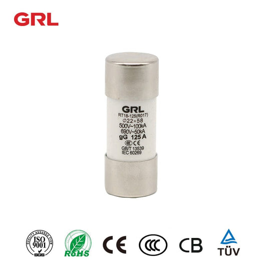 GRL R017 25A 40pcs GRL fuse fusible link R017 20A 500VAC fuse link 22*58 fuse holder