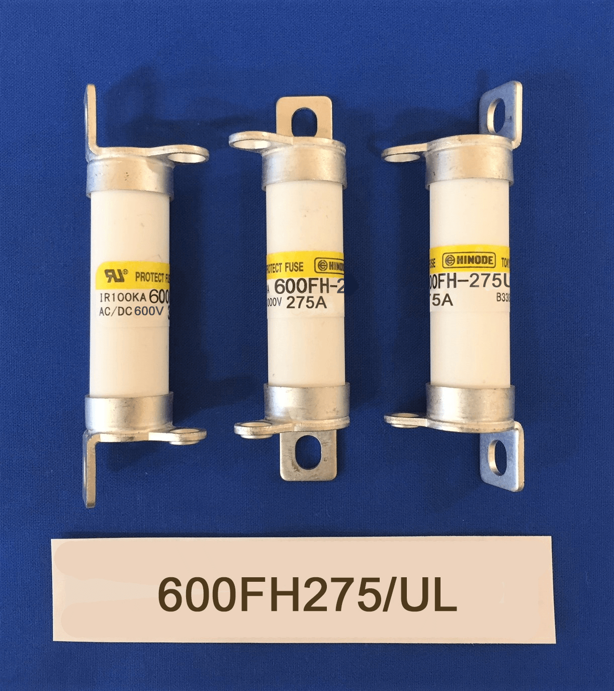 Hinode General Industrial Fuses HINODE 600FH-275 — 600FH Series Semiconductor Fuse, 275 A 600 V, Very Fast‑Acting (Pack of 3)