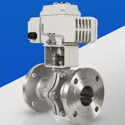 HUGONG Valve HUGONG Q941F-16P DN15 Electric flange 304 stainless steel ball valve high temperature corrosion resistant switching valve
