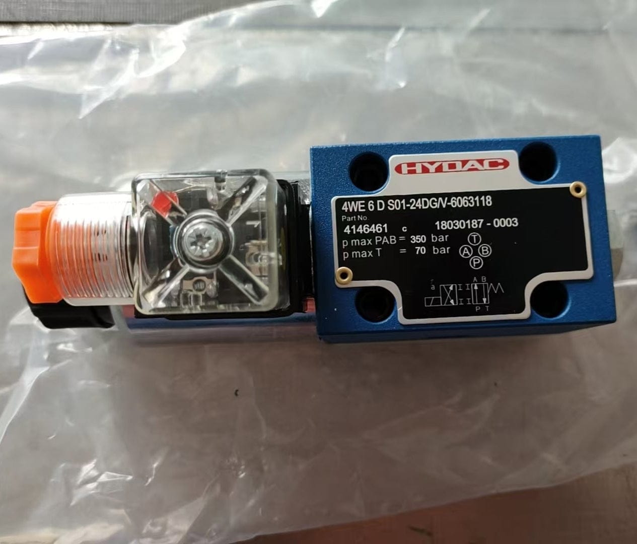 HYDAC Hydac 4WE6DS01-24DG/V 6063118 SPOOL VALVE