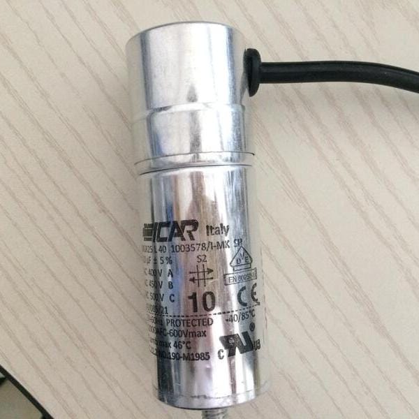 ICAR MLR25L401003578 Motor Run Capacitor - 10µF 450V S2 - Product View