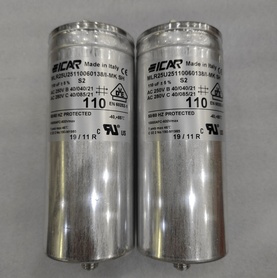 ICAR MLR25U25110060138/I-MK Motor Run Capacitor - 110µF 280VAC - Product Image