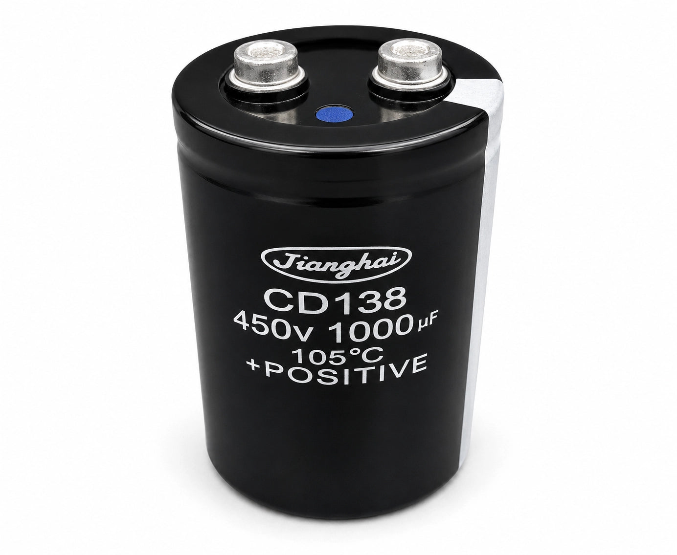 JiangHai ECG2WPC102MC083 Aluminum Electrolytic Capacitor - 450 VDC 1000 uF - Front View