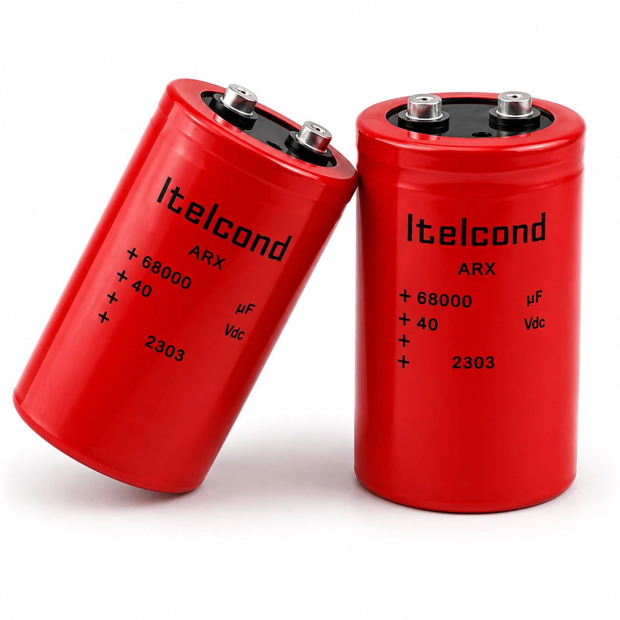 ITELCOND ARX Aluminum Electrolytic Capacitor - 68000 µF 40 Vdc - Front View