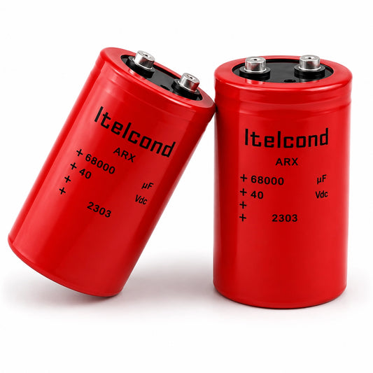 ITELCOND ARX Aluminum Electrolytic Capacitor - 68000 µF 40 Vdc - Front View
