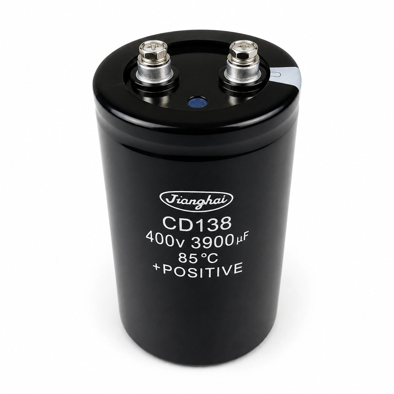 JiangHai ECG2WPC392ME115 Aluminum Electrolytic Capacitor - 450 VDC 3900 uF - Front View