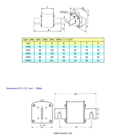 Kaiertfuse 109PV3009 3pcs kaiertfuse 100A Fast-Acting PV Fuse (109PV3009)