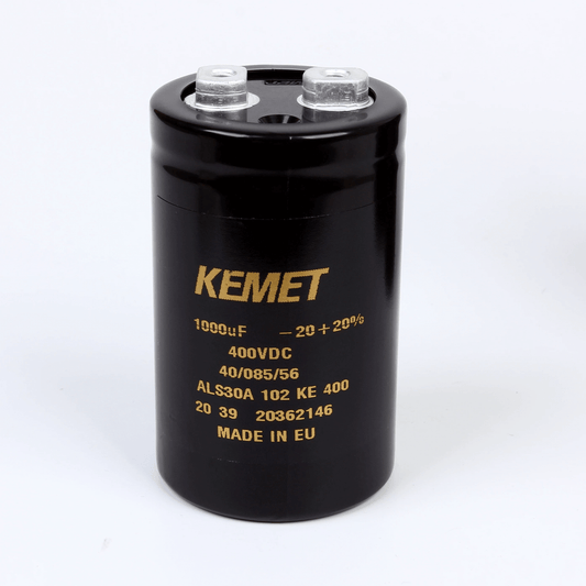 KEMET ALS30A102KE400 Aluminum Electrolytic Capacitor - 1000uF 400V - Front View