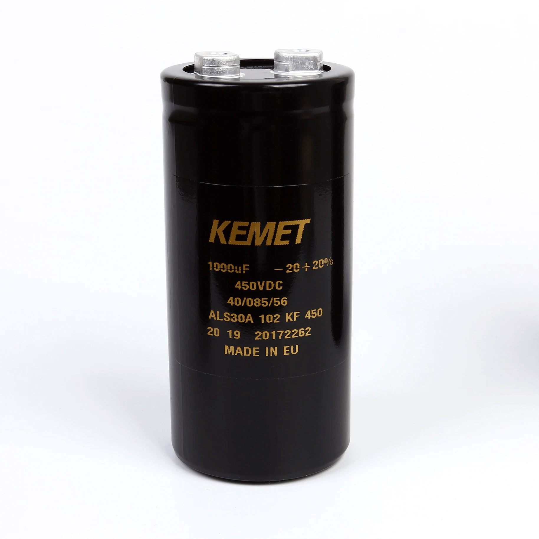 KEMET ALS30A102KF450 Aluminum Electrolytic Capacitor - 1000 uF 450V - Technical Product View