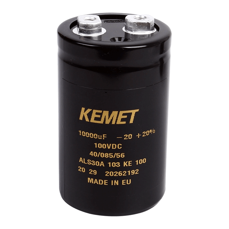 KEMET ALS30A103KE100 Aluminum Electrolytic Capacitor - 10000µF 100V - Front View