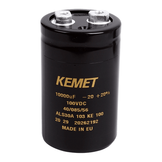 KEMET ALS30A103KE100 Aluminum Electrolytic Capacitor - 10000µF 100V - Front View