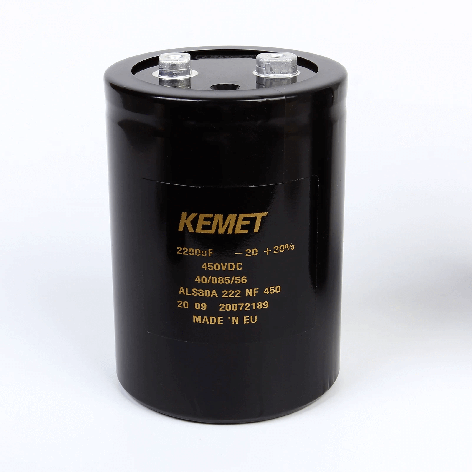 KEMET ALS30A222NF450 Aluminum Electrolytic Capacitor - 2200uF 450V - Technical Specification View