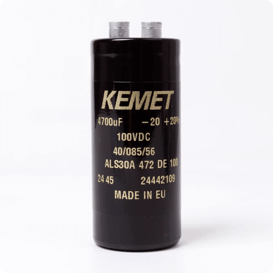 KEMET ALS30A472DE100 Aluminum Electrolytic Capacitor - 4700µF 100V - Front View