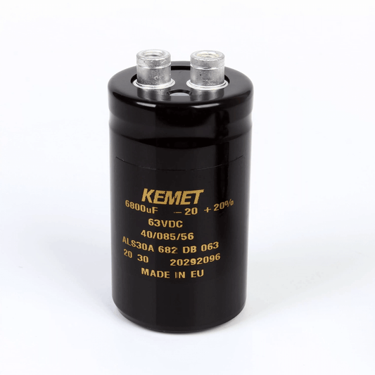 KEMET ALS30A682DB063 Aluminum Electrolytic Capacitor - 6800 µF 63V - Front View