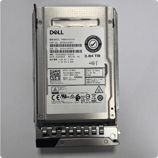 Dell Kioxia KPM5XVUG3T84 Enterprise SAS SSD - 3.84TB 12Gbps - Product Image