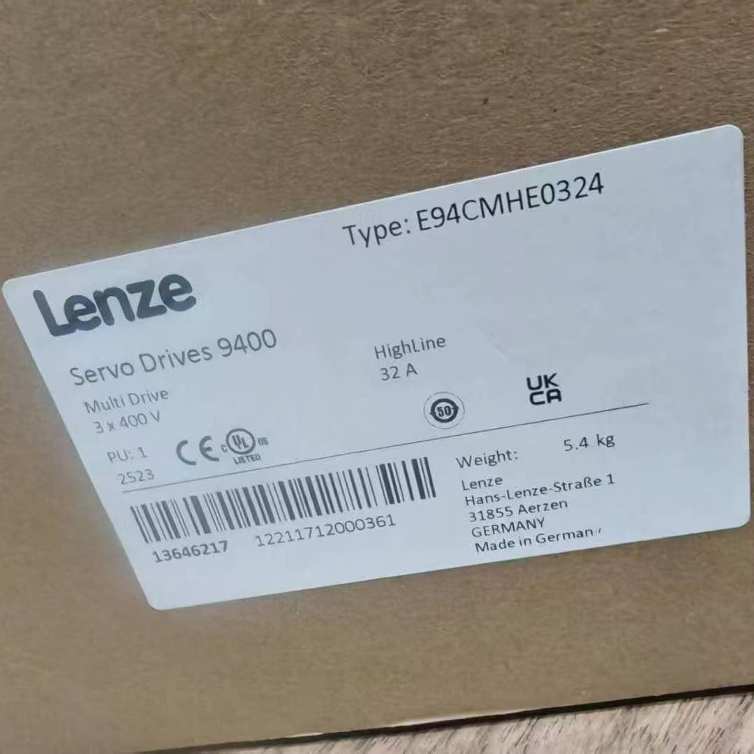 Lenze Servo Drive Lenze 13646217 E94CMHE0324 9400 HighLine Multi Drive Servo Inverter, 32A, 3x400V