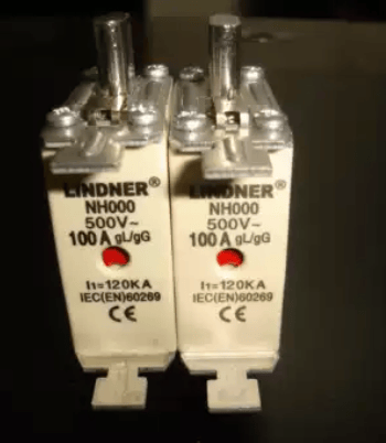 LINDNER NHC00 NH000 25A 500V 10pcs Lindner 25A 500V NH00 Series Fast-Acting Ceramic Fuses (NHC00, NH000)