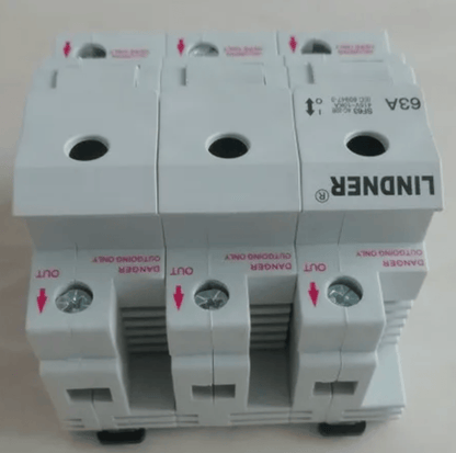 LINDNER SF63 63A 415V 3P 4pcs Lindner SF63 63A 415V 3P Fuses
