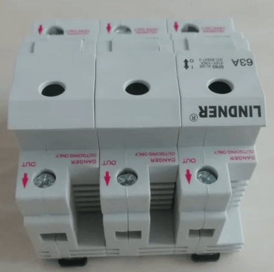 LINDNER SF63 63A 415V 3P 4pcs Lindner SF63 63A 415V 3P Fuses