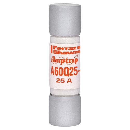 Mersen A60Q25-2 10pcs Mersen 25A Fast-Acting Glass Tube Fuse - 600V (A60Q25-2)