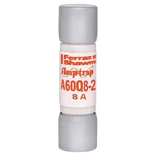Mersen A60Q8-2 10pcs Mersen 8A Fast-Acting Glass Tube Fuse - 600V (A60Q8-2)