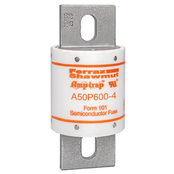 Mersen Industrial Fuses Mersen Amp‑Trap® A50P A50P600-4 High‑Speed Blade Fuse, 600A 500VAC / 450VDC — Pack of 5