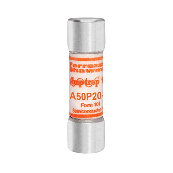 Mersen Industrial Fuses Mersen Ferraz Shawmut A50P20-1 High Speed Semiconductor Fuse, 20A, 500VAC/450VDC, Ferrule, Clip Mount, 50kA IR, Amp-Trap A50P Series, 14.2×50.8mm – Pack of 10
