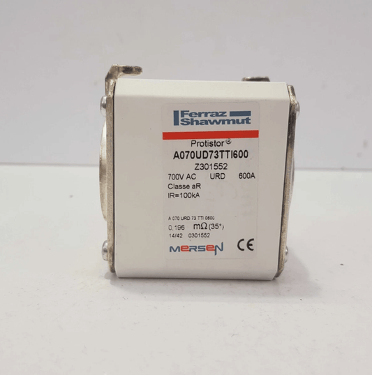 Mersen Mersen Ferraz Shawmut Protistor A070UD73TTI600 Fuse, 600A 700V AC, aR Class, 100kA IR - Pack of 3