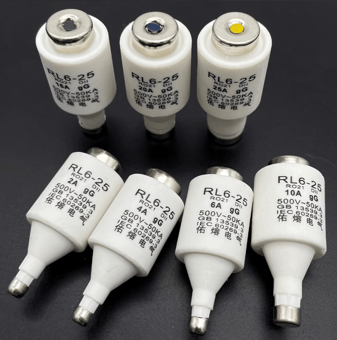 MRO RO24 DI 20pcs MRO FB24 25A 500V/660V ( RO24 DI ) Fuses