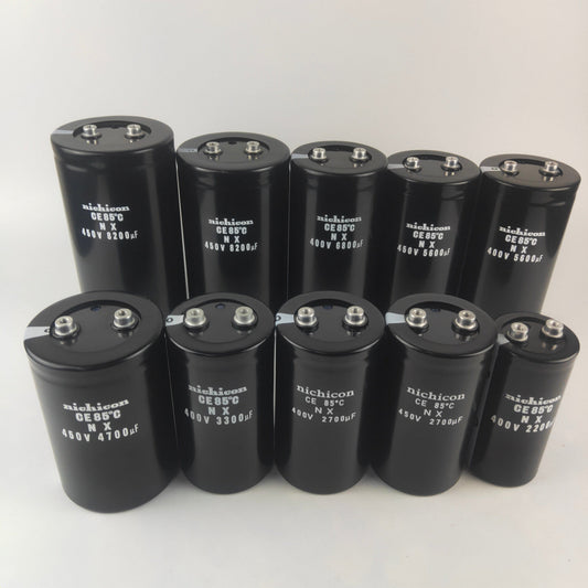 Nichicon Nichicon CE Series Aluminum Electrolytic Capacitor, 1000uF 400V, 85°C, Snap-in Terminal - Pack of 9