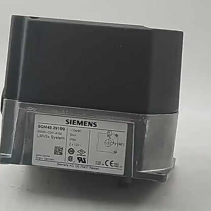 Siemens SQM48.497A9 Burner Control, Actuator Control, 3-Phase AC Motor, Gas/Oil, Continuous, Adjustable Timings, AC 230V
