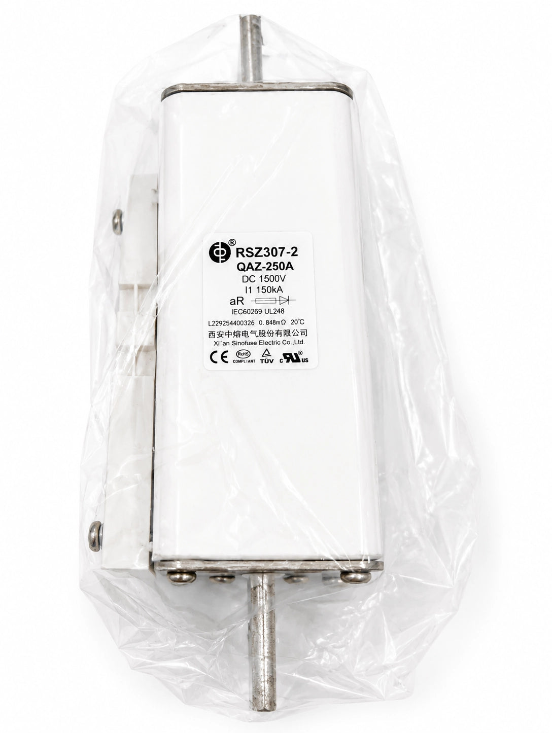 SINOFUSE RSZ307-2-QAZ-125A1500V High-Speed DC Fuse - 1500 VDC 125 A - Product Image