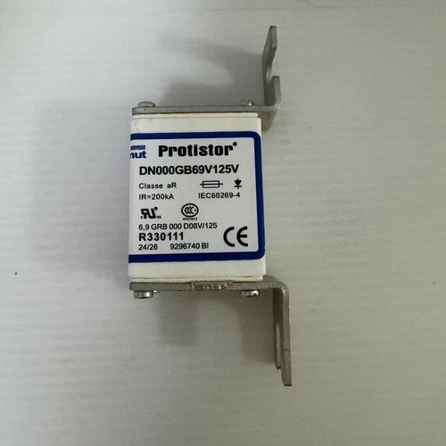 Mersen DN000GB69V63 Semiconductor Fuse - 63A 690VAC gRB - Front View