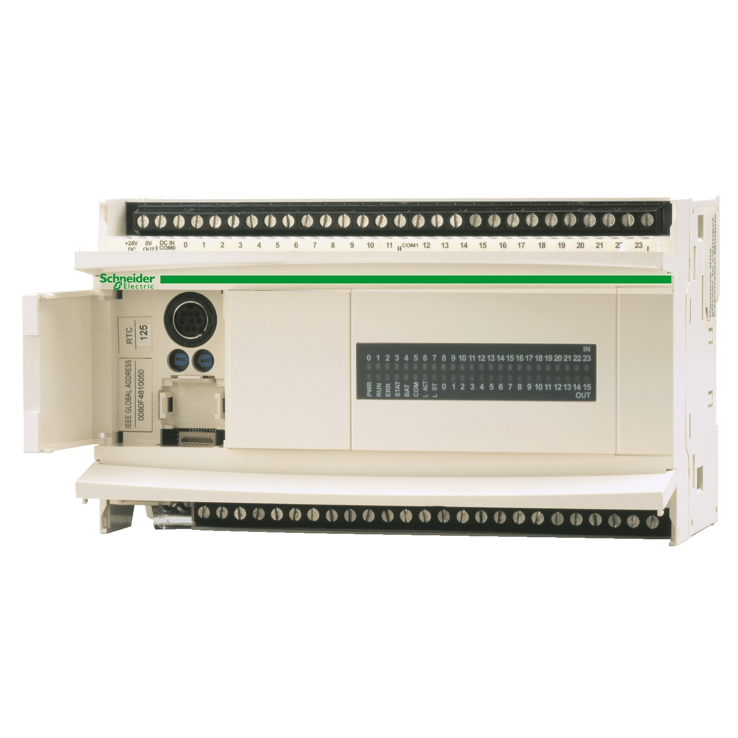 Schneider Compact base controller Schneider Electric TWDLCAA40DRF Twido Compact Base Controller — 100–240 VAC Supply, 14 Digital Inputs (24 VDC), 10 Relay Outputs - Compact PLC