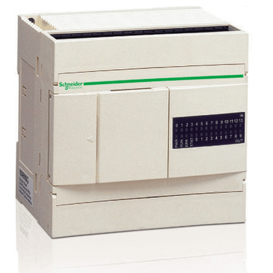 Schneider Compact base controller Schneider Electric TWDLCDA24DRF Twido Compact Base Controller — 24 VDC Supply, 14 Digital Inputs (24 VDC), 10 Relay Outputs - Compact PLC