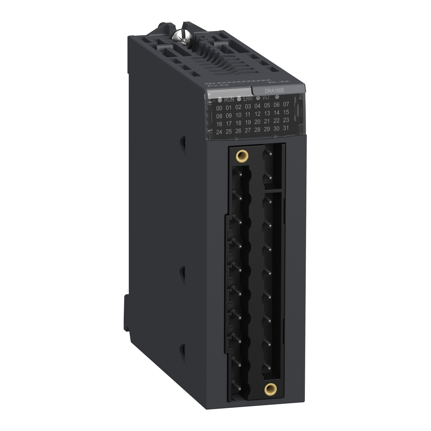 Schneider Digital I/O Modules Schneider Electric BMXDRA1605 Modicon X80 Discrete Output Module — 16 NO Relay Outputs, 24–240 V AC / 24–48 V DC, 1 Slot, Removable 20‑way Terminal, IP20