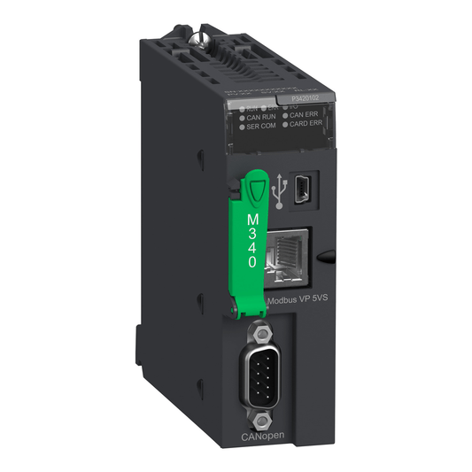 Schneider Digital I/O Modules Schneider Electric BMXNOE0100 Modicon M340 Ethernet Network Module — 1× RJ45 10/100 Mbps, Modbus/TCP & Global Data, Supplied 16 MB Flash Card (BMXRWSC016M), IP20