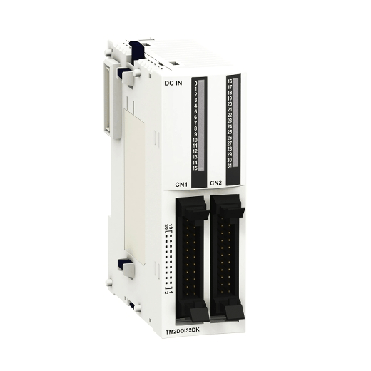 Schneider Discrete Input Modules Schneider TM2DDI32DK Discrete Input Module, 32-Channel 24VDC, HE10 Connector, for Modicon M238 Series