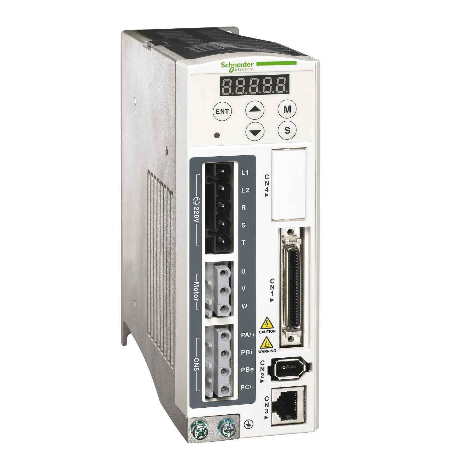 Schneider Motion servo drive Schneider Electric LXM23DU04M3X Lexium 23 Motion Servo Drive — Single-Phase 200–255 VAC Supply, 400 W Output, Integrated I/O — Compact Servo Drive