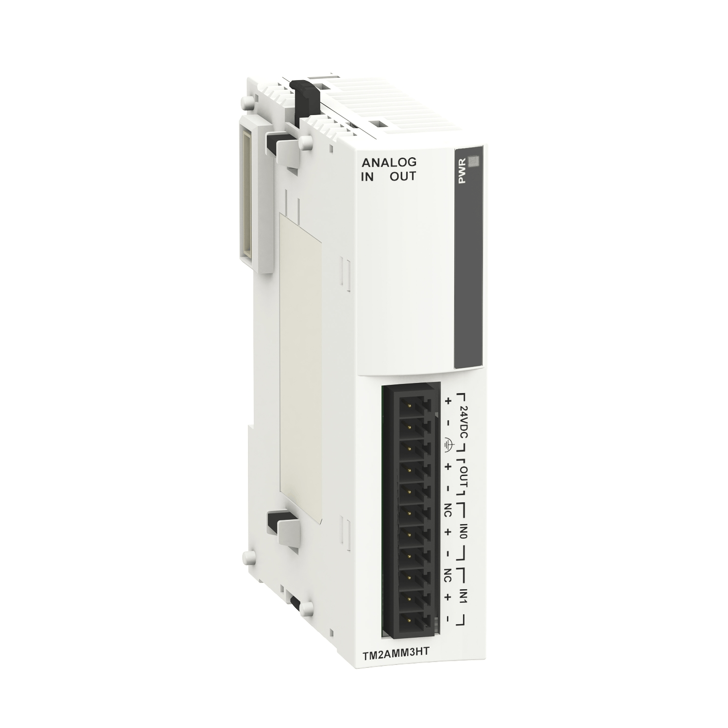 Schneider Schneider Electric TM2AMM3HT Analog I/O Module, 2x Multi-Function Inputs (0-10V, 4-20mA) & 1x Multi-Function Output (0-10V, 4-20mA), 12-bit, for Modicon M238 & Twido, 24VDC, Screw Terminal