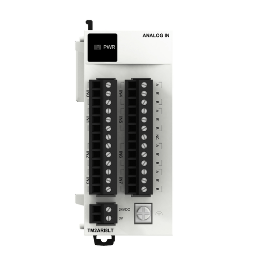 Schneider Schneider Electric TM2ARI8LT Analog Input Module, 8x RTD (Pt100/Pt1000) Temperature Inputs, 12-bit, 24VDC, for Modicon M238 & Twido