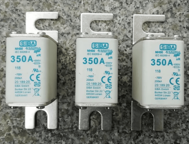 Siba NH00 350A 5pcs Siba NH00 350A 690V 2018920 Fusea  (5 Pieces)