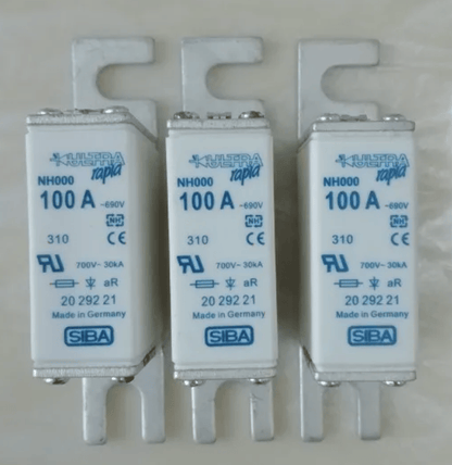 Siba NH000 35A 160A 2029221 6pcs Siba NH000 35A 160A 2029221 aR Fuses
