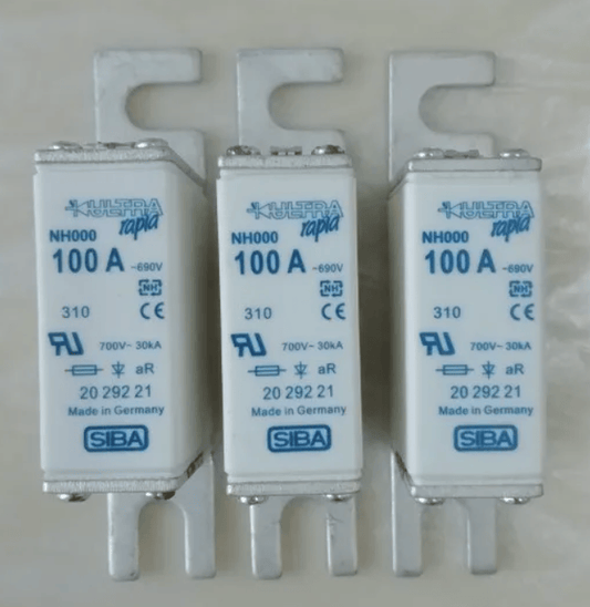 Siba NH000 35A 160A 2029221 6pcs Siba NH000 35A 160A 2029221 aR Fuses