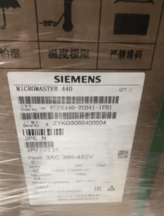 Siemens SIEMENS 6SE6440-2UD41-1FB1 110kW AC Inverter Drive