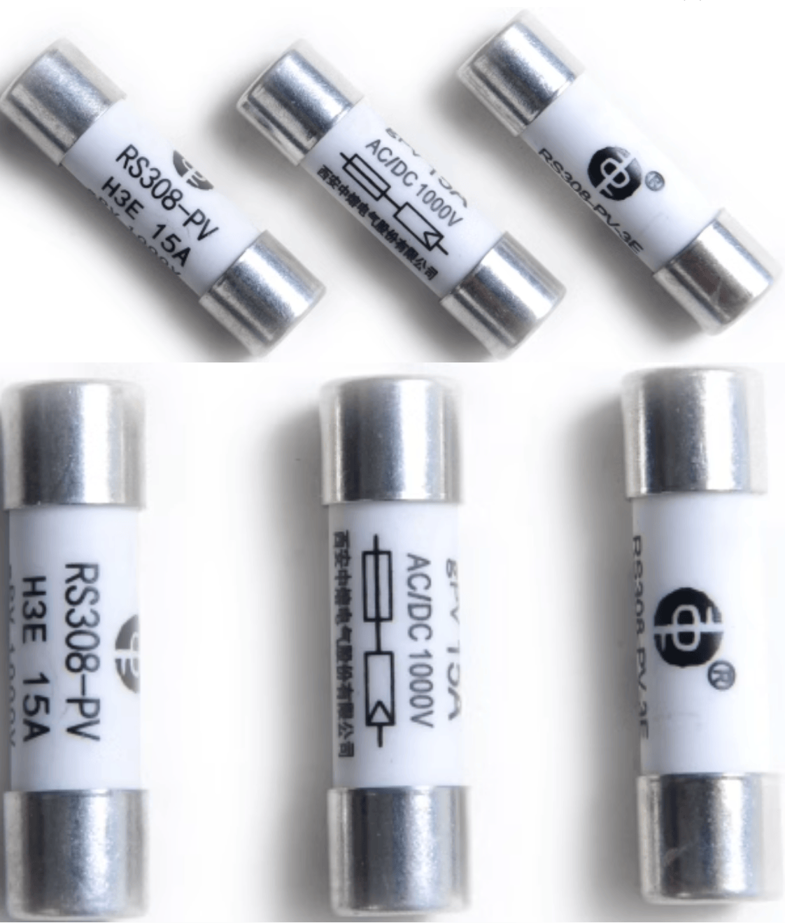 SINOFUSE 3A 10pcs SINOFUSE RS308-PV-3E 3A AC/DC1000V gPV Fuses
