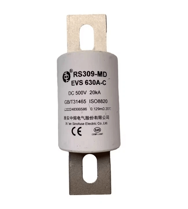 Sinofuse General Industrial Fuses SINOFUSE RS309-MD-EVS-500A-C Fuse, 500A 500VDC, High-Speed Bolted-Blade, EV/HEV Protection - Pack of 3